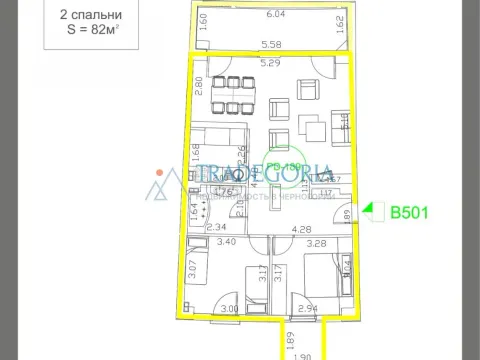 Prodaja, dvosoban stan, 82m², Budva, Crna Gora - image 30