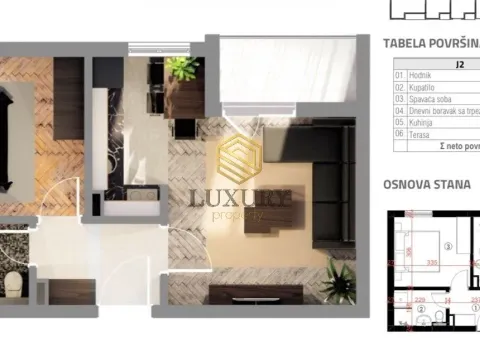 Izdavanje, jednosoban stan, 39m², Krivi Most, Podgorica - image 7