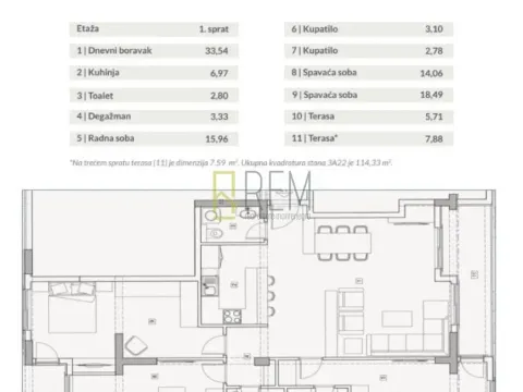 Sale, two bedroom apartment, 53m², Budva, Crna Gora - image 12