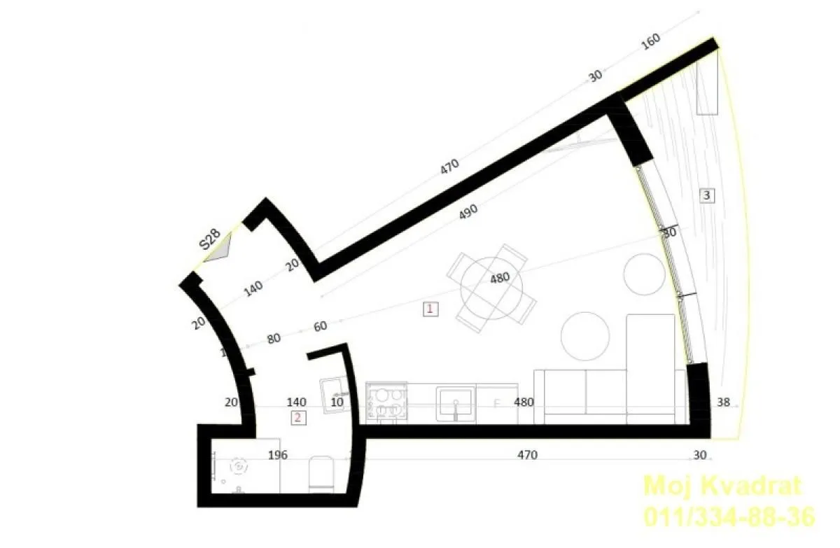 Prodaja, garsonjera, 28m², Centar, Zlatibor