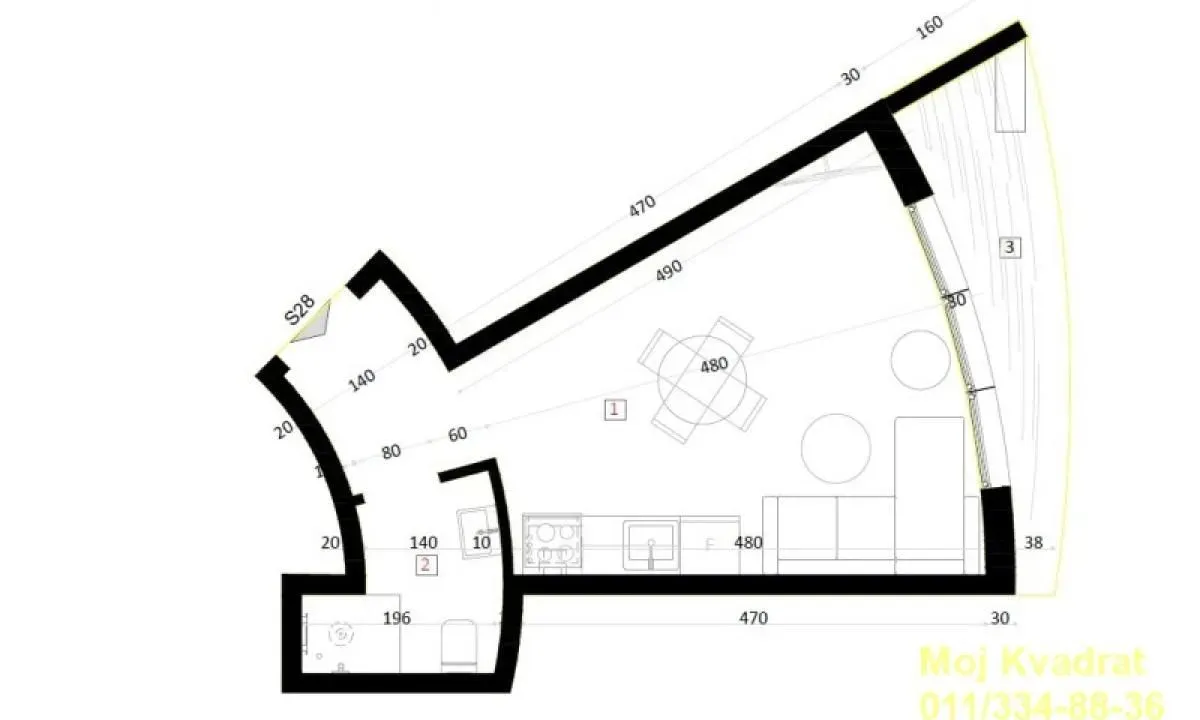 Prodaja, garsonjera, 28m², Centar, Zlatibor