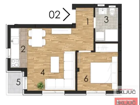 Sale, one bedroom apartment, 37m², Adice, Novi Sad Sve Podlokacije - image 2