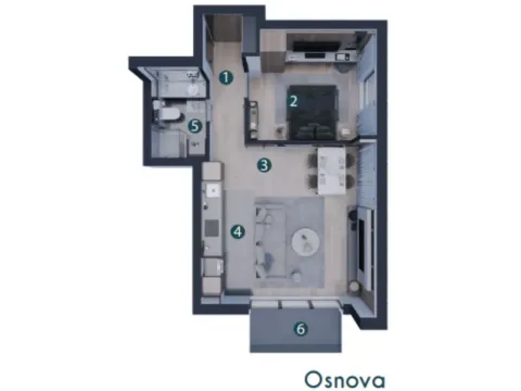 Prodaja, dvosoban stan, 48m², Altina, Beograd - image 9