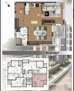 Prodaja, jednosoban stan, 38m², Velika Plaža, Ulcinj - image 4