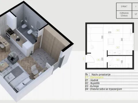 Sale, one bedroom apartment, 80m², Budva, Crna Gora - image 24