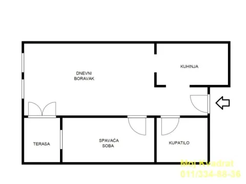 Sale, one bedroom apartment, 39m², Bogoslovija, Palilula Sve Podlokacije - image 9