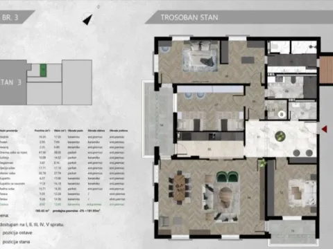 Prodaja, trosoban stan, 144m², Centar, Podgorica - image 9