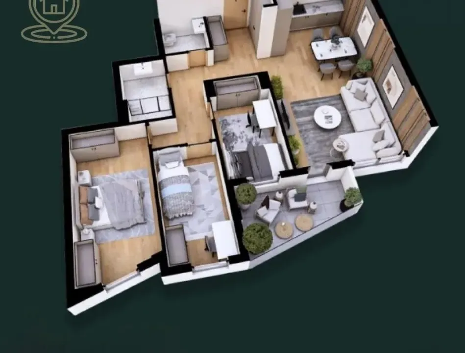 Prodaja, trosoban stan, 78m², Petrovaradin, Novi Sad