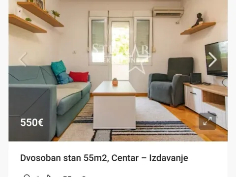 Izdavanje, stan, 55m², Centar, Podgorica - image 2