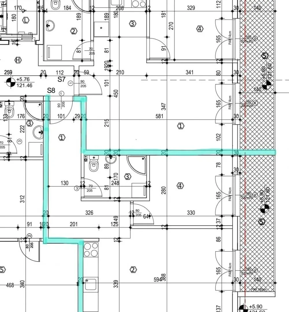 Sale, two bedroom apartment, 56m², Hadzipopovac, Palilula Sve Podlokacije
