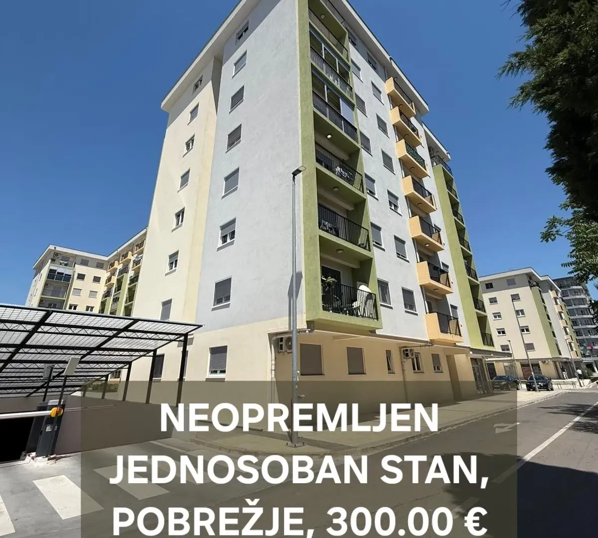 Rent, one bedroom apartment, 42m², Pobrežje, Podgorica
