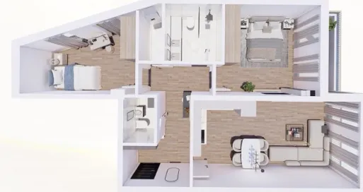 Prodaja, dvosoban stan, 72m², Pantelej, Niš