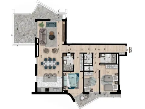 Prodaja, trosoban stan, 121m², Bar, Crna Gora - image 2
