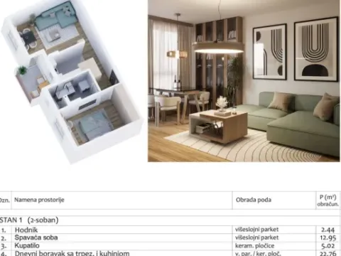 Prodaja, jednosoban stan, 47m², Pantelej, Niš - image 3