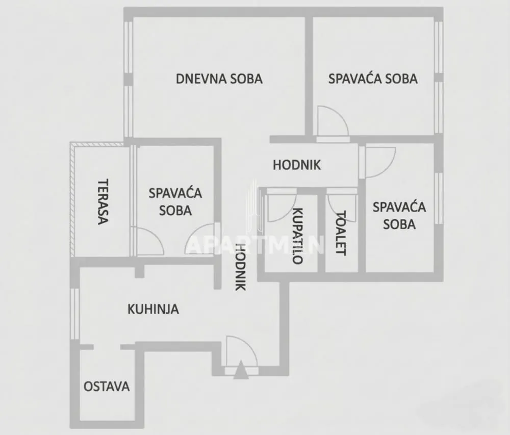 Sale, three bedroom apartment, 73m², Novi Beograd Sve Podlokacije, Beograd