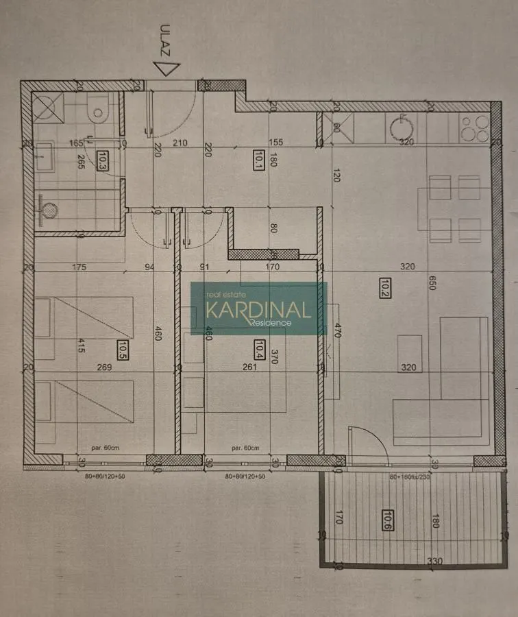 Prodaja, dvosoban stan, 62m², Centar, Jagodina