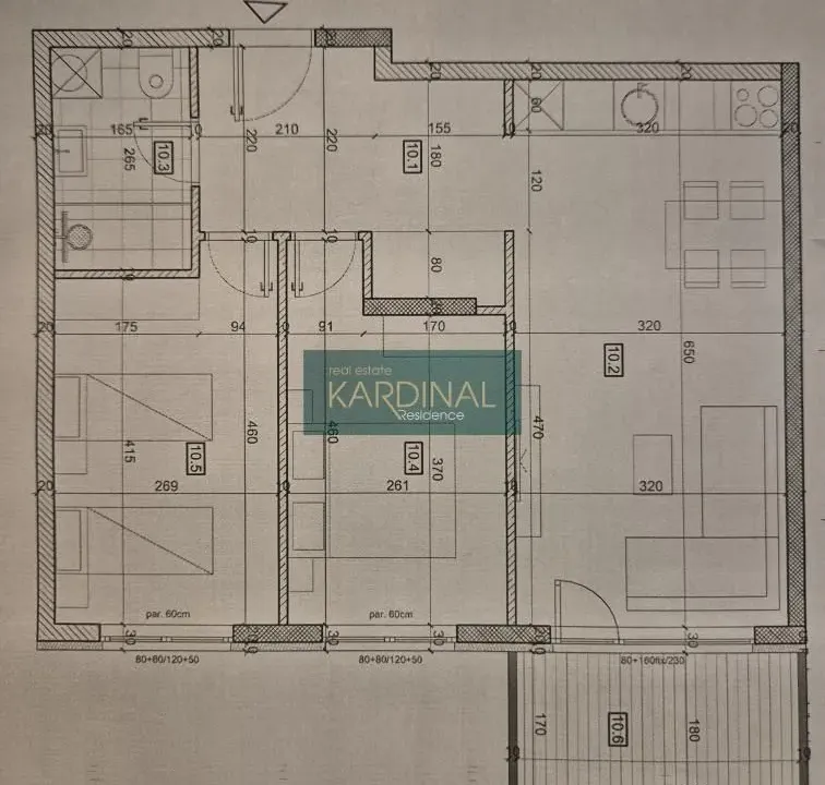 Sale, two bedroom apartment, 62m², Centar, Jagodina