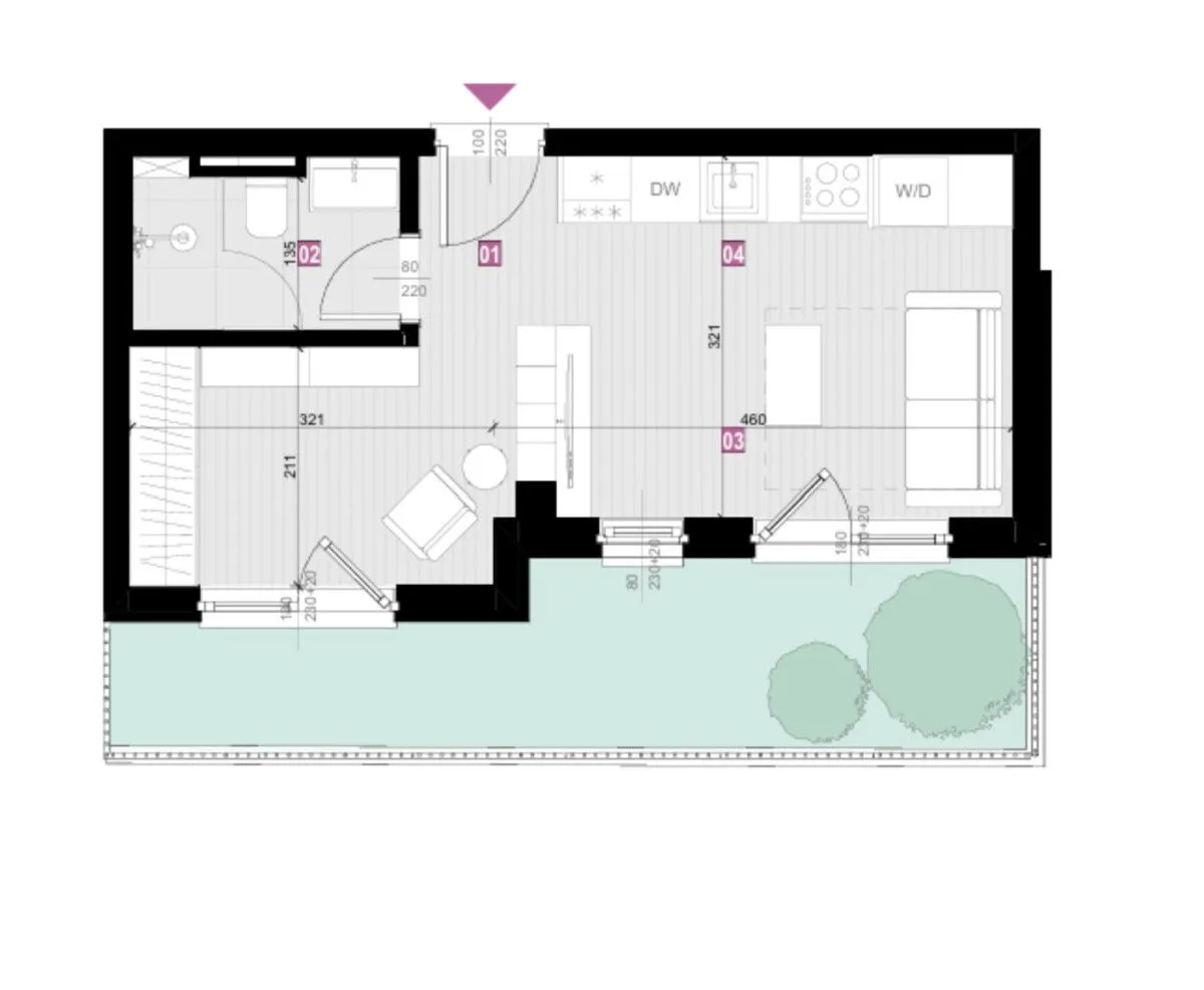 Prodaja, stan, 26m², Zagorič, Podgorica