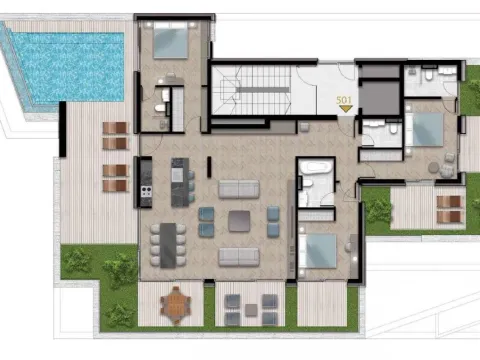 Prodaja, dvosoban stan, 95m², Tivat, Crna Gora - image 5