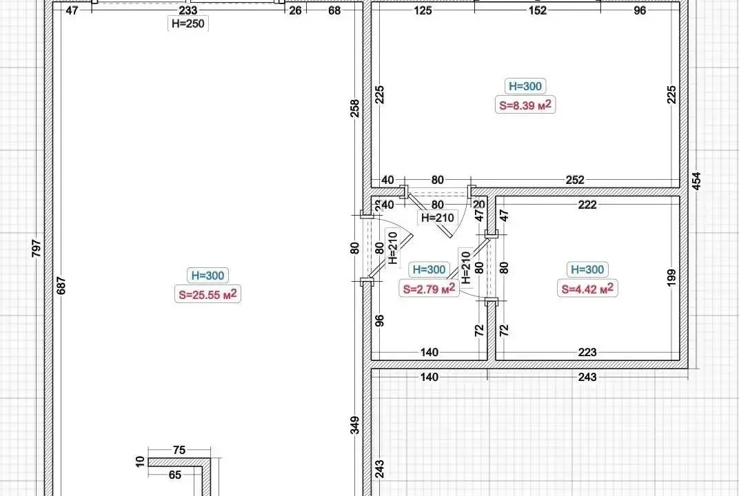 Prodaja, jednosoban stan, 46m², Centar, Bar