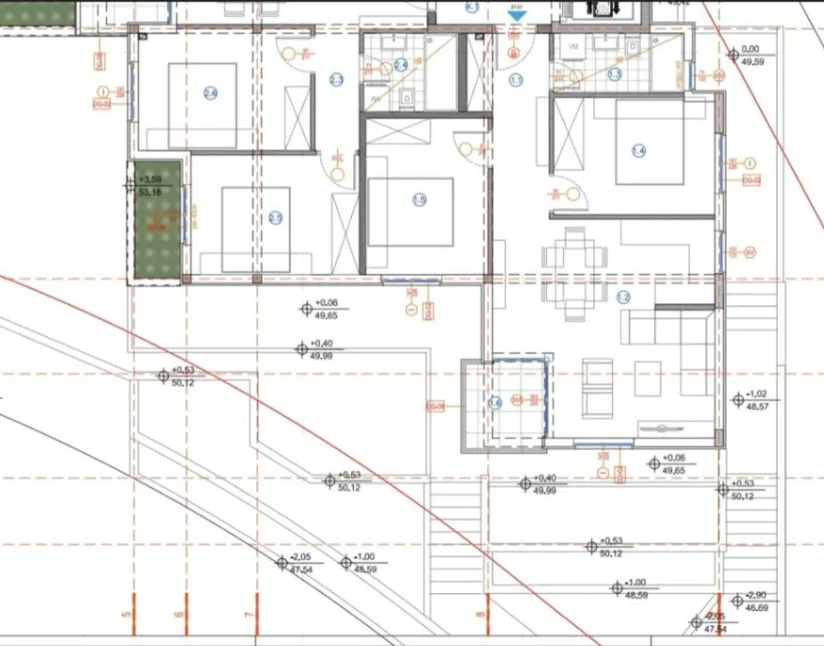 Prodaja, jednosoban stan, 47m², Marići, Tivat