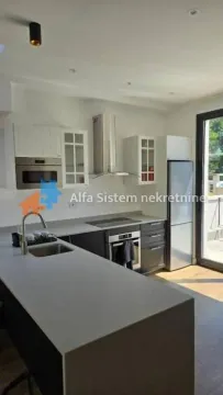 Moderna kuhinja sa ugrađenim aparatima i šankom. - image 8