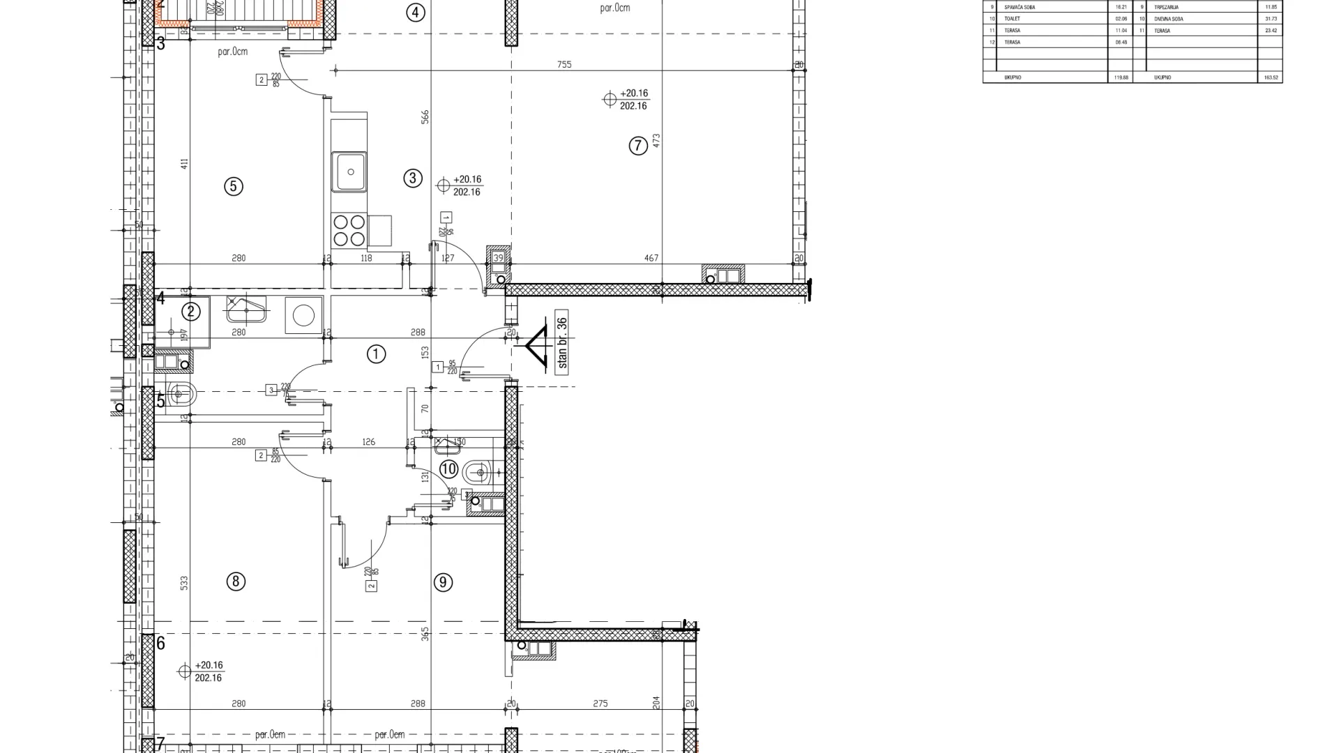 Sale, four bedroom apartment, 129m², Vidikovački venac, Rakovica