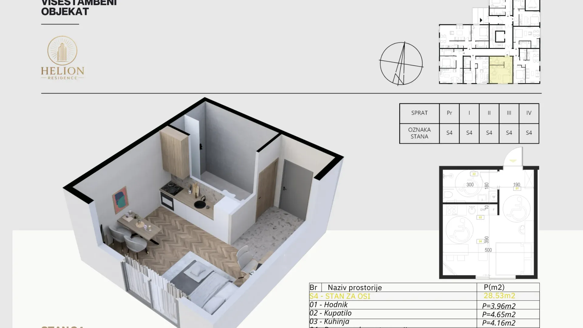 Prodaja, garsonjera, 29m², Podkošljun, Budva