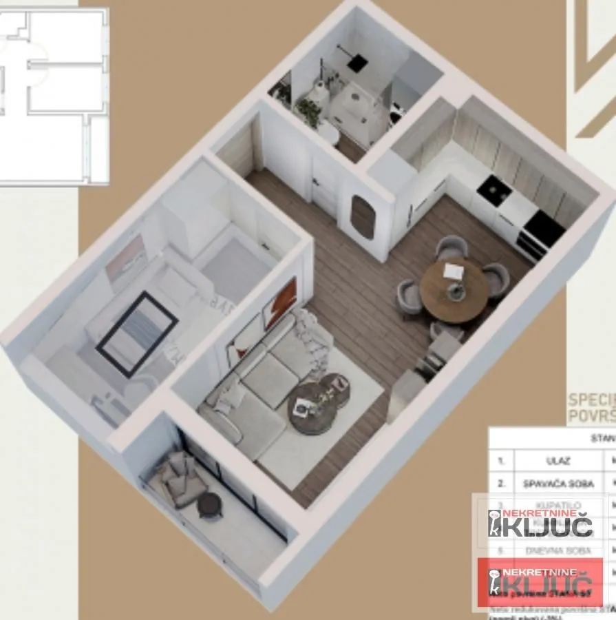 Prodaja, jednosoban stan, 36m², Veternik, Novi Sad Sve Podlokacije