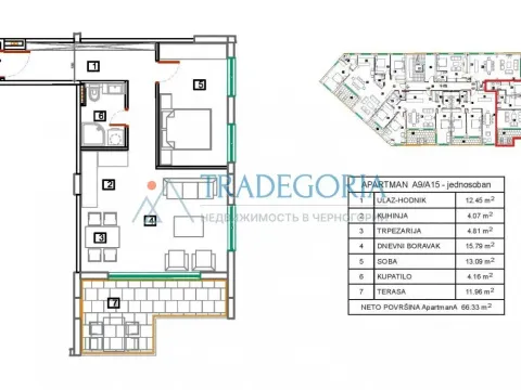 Prodaja, jednosoban stan, 92m², Bečići, Budva - image 2