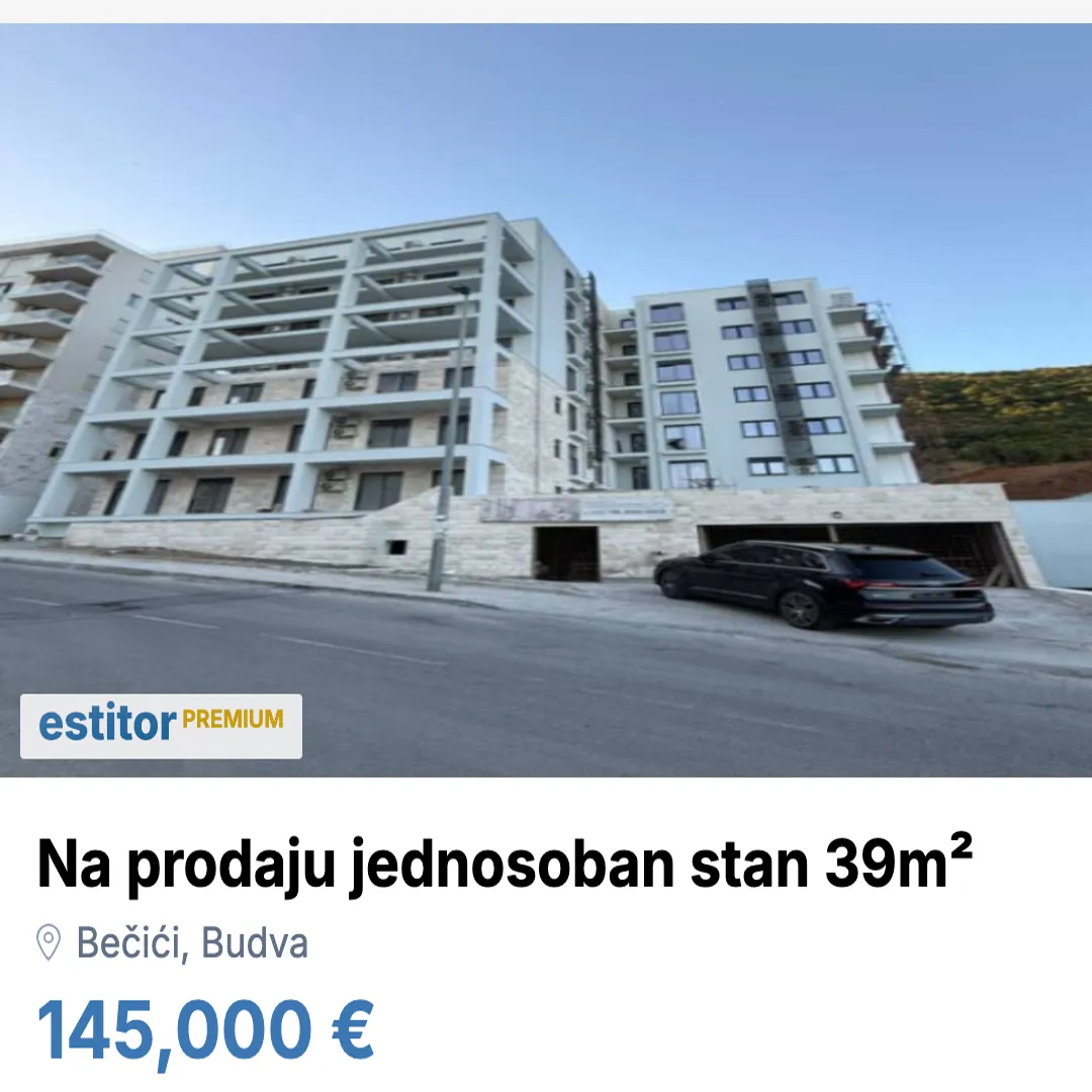 Sale, one bedroom apartment, 39m², Bečići, Budva