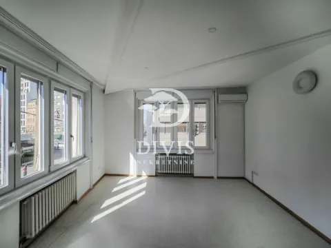 Empty bright room with white walls and large windows. - image 18