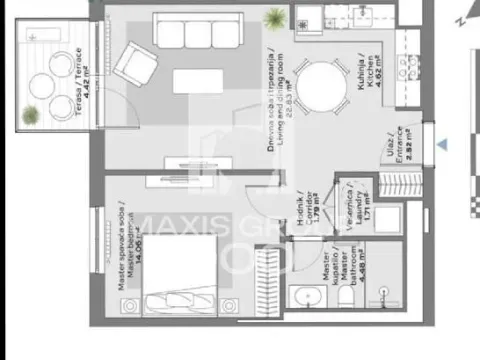 Prodaja, dvosoban stan, 56m², Savski Venac, Beograd - image 6
