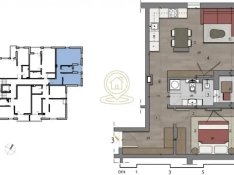 Prodaja, dvosoban stan, 50m², Pantelej, Niš - image 2