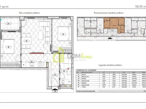 Prodaja, jednosoban stan, 58m², Đuraševići, Tivat - image 4