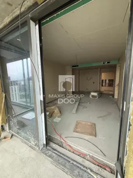 View from the interior of a property under construction towards the terrace and outdoor space. - image 3