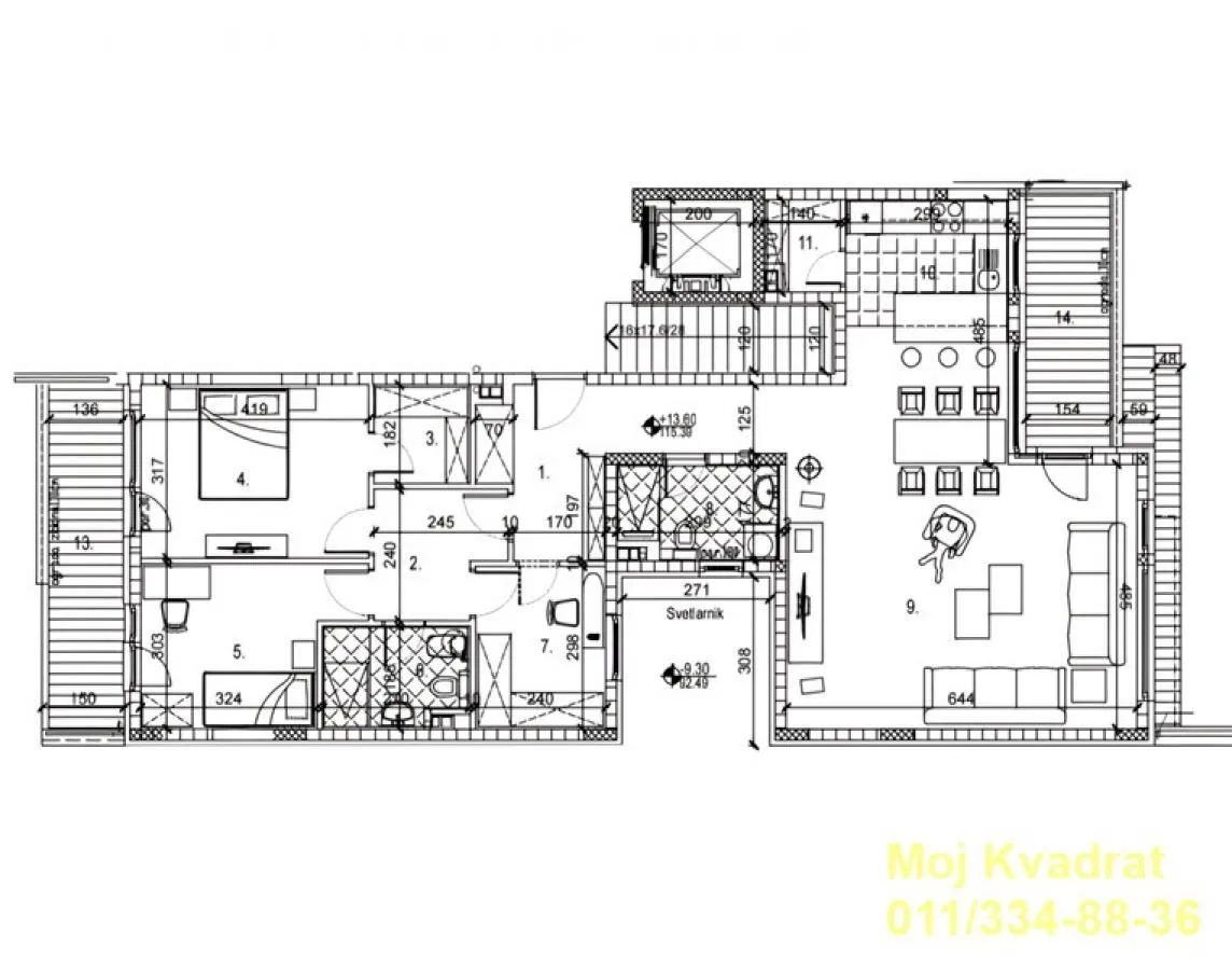 Sale, four bedroom apartment, 124m², Karaburma, Palilula Sve Podlokacije
