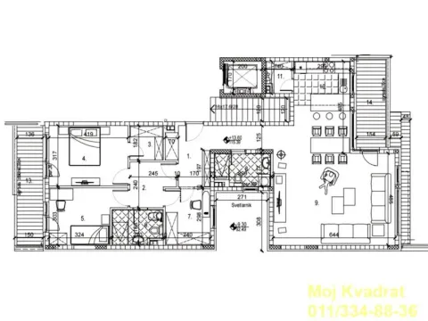 Sale, four bedroom apartment, 124m², Karaburma, Palilula Sve Podlokacije - image 8