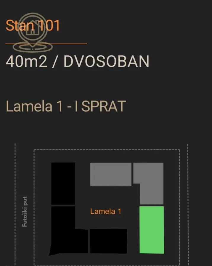 Sale, two bedroom apartment, 40m², Telep, Novi Sad Sve Podlokacije