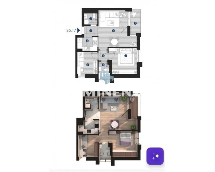 Prodaja, stan, 56m², Autokomanda, Voždovac Sve Podlokacije