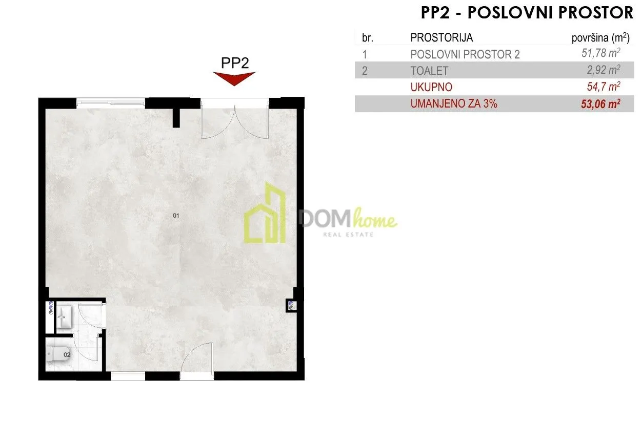 Sale, office space, 53m², Momišići, Podgorica