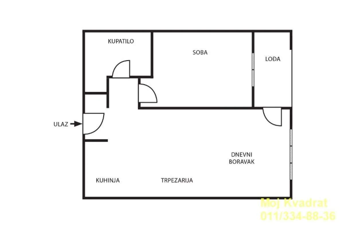 Prodaja, dvosoban stan, 57m², Novi Beograd Blok 65, Novi Beograd Sve Podlokacije