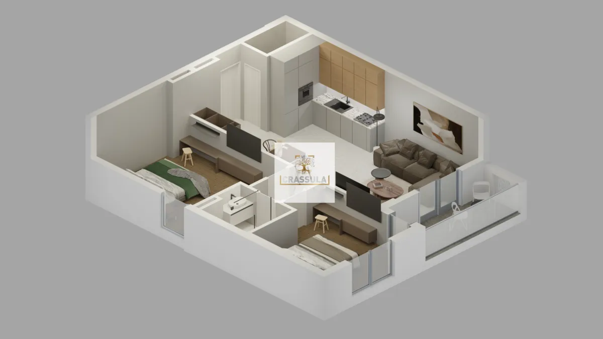 Prodaja, dvosoban stan, 72m², Bjeliši, Bar