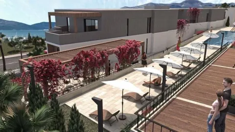 Render kompleksa sa bazenom i pogledom na more. - image 3