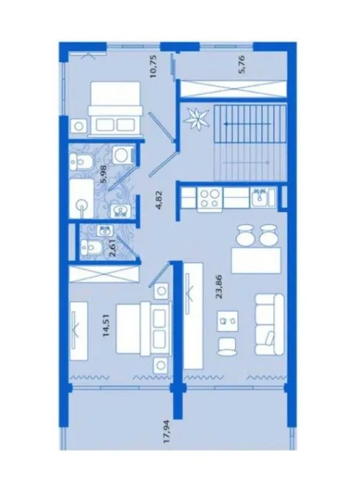 Prodaja, dvosoban stan, 86m², Tivat, Crna Gora
