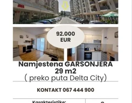 Prodaja, garsonjera, 29m², City Kvart, Podgorica - image 1