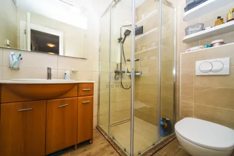 Moderne kupatilo sa tuš kabinom, umivaonikom i ugradnom wc šoljom. - image 9