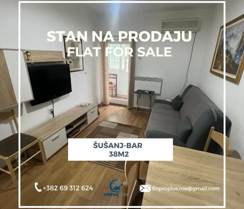 Prodaja, stan, 38m², Šušanj, Bar
