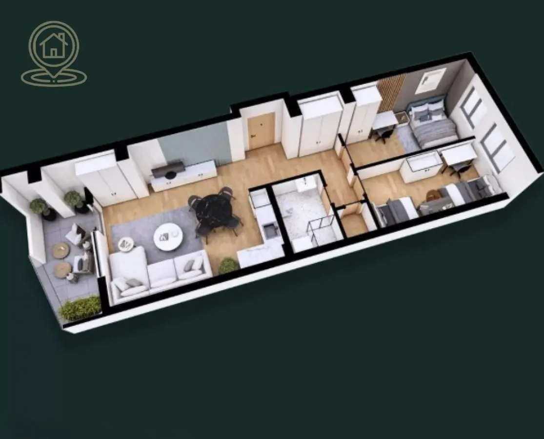 Sale, three bedroom apartment, 60m², Petrovaradin, Novi Sad