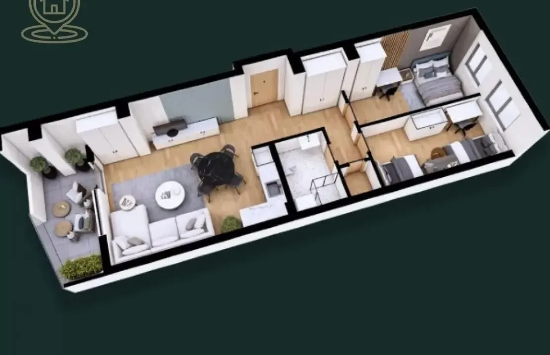 Sale, three bedroom apartment, 60m², Petrovaradin, Novi Sad